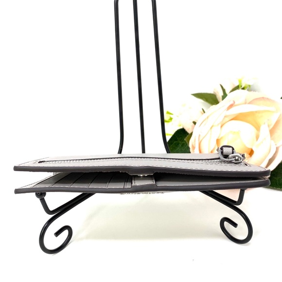 Kate♠️Spade Large Slim Bifolder Wallet Camero Grey - Picture 6 of 6